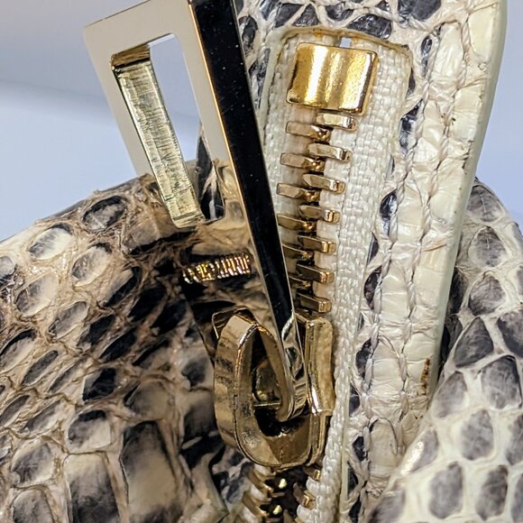Jimmy Choo Rilley Clutch Bag in Natural Python - Picture 11 of 14